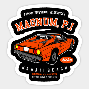 Magnum P.I Sticker